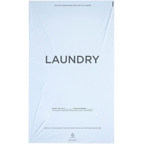 Coffee Pro  Laundry Bag, Tear Tape, 14"Wx24"H, 1000/CT, White