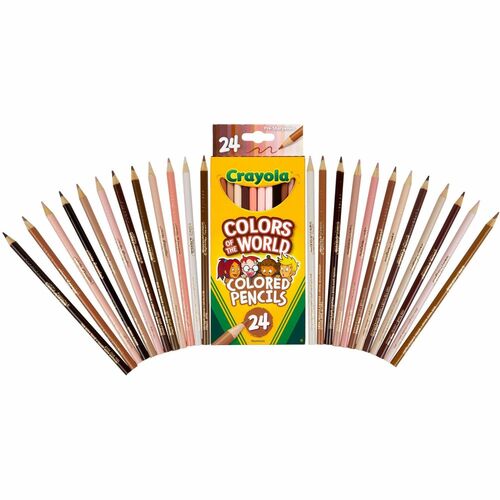 Crayola  Pencils, Colors of the World, 24 Shades, 24/PK, AST
