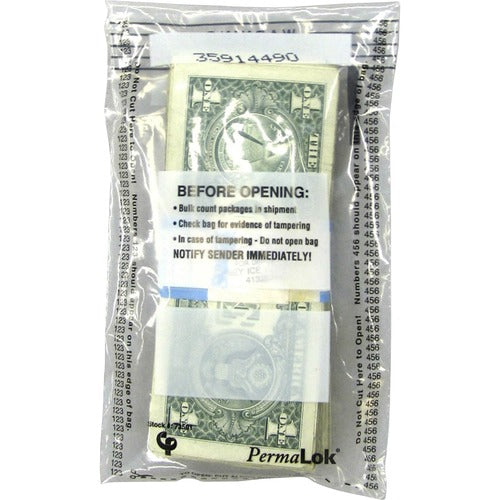ControlTek  Bag,w/1 Strap,100-Bill Capacity,4-1/2"x7-3/4",4000/CT,CL