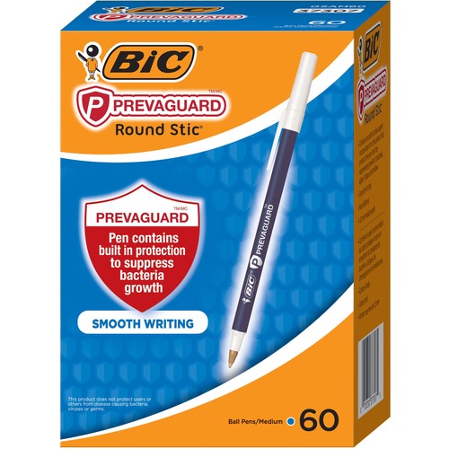 Bic  Pen, Antibacterial, Ballpoint, 60/BX, Blue