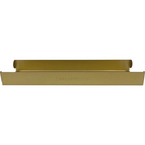 ControlTek  Coin Tray,Quarters,$100 Cap,Metal,3-1/4"x10.25"x1",Orange