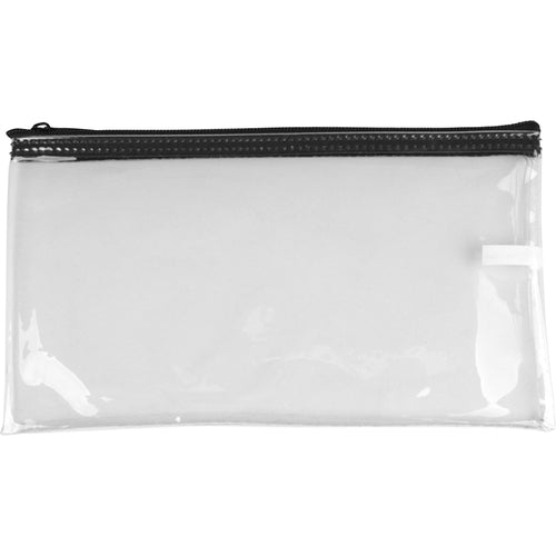 ControlTek  Bag,w/Zipper,Vinyl,Multipurpose,11"x6",Clear