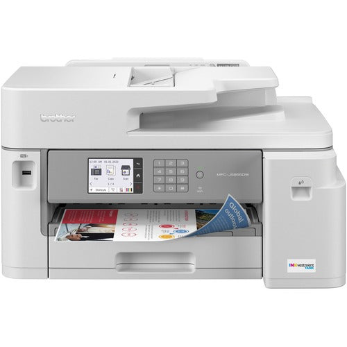 Brother  Printer,Scan/Copy/Fax,Wireless,ADF,30ppm,21.5"x17.2"x12",WE