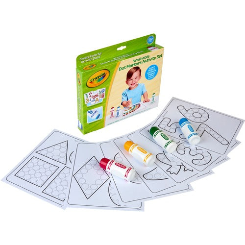 Crayola  Activity Set,w/4 Washable Dot Markers/30 FunActivityPages,MI