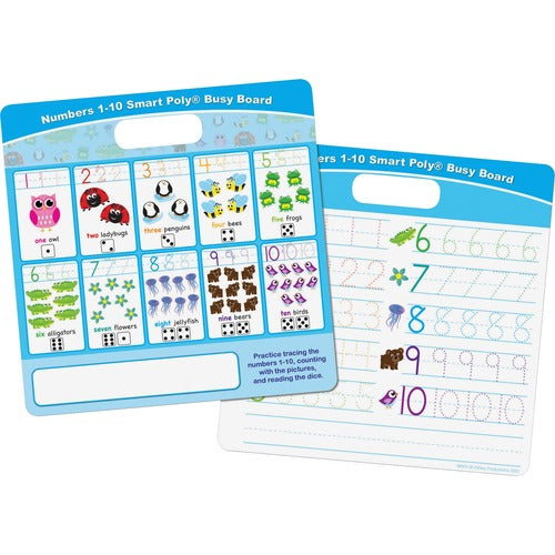Ashley Productions, Inc.  Dry-erase Board,Numbers 1-10,10-3/4"x10-3/4",MI