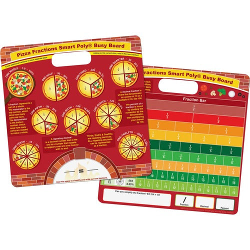 Ashley Productions, Inc.  Dry-erase Board,Pizza Fractions,10-3/4"x10-3/4",MI