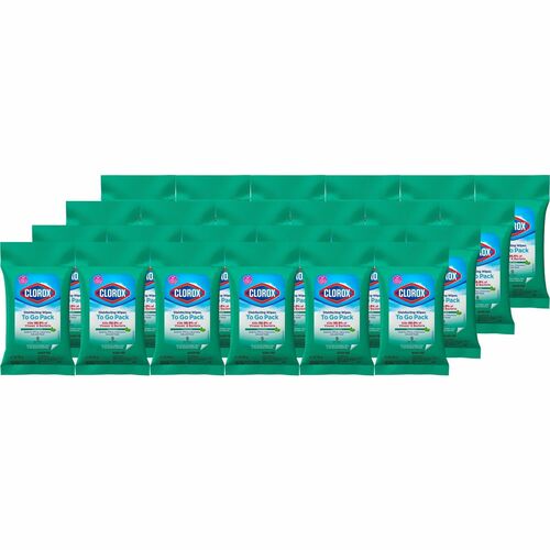 Clorox Company  To-Go Wipes,Clorox,Fresh Scent,9 Wipes/PK,24PK/CT,WE