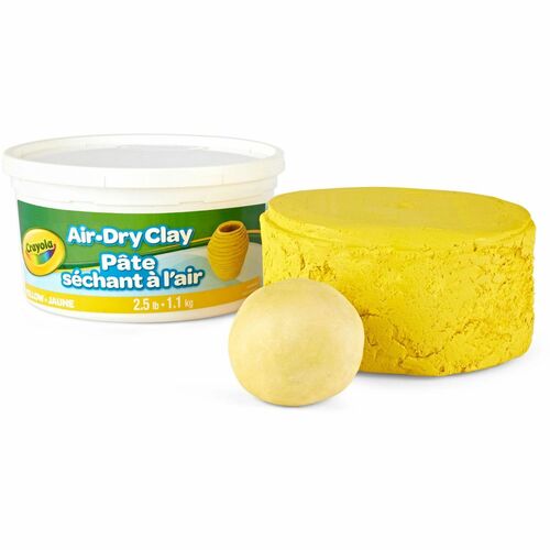Crayola  Clay, Soft, Air Dry, 2.5 lb, Yellow