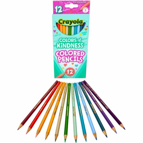 Crayola  Pencils,12 Colors,Colors of Kindness,12/PK,AST