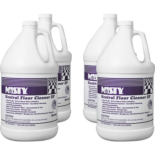 Amrep,Inc.  Optimax Neutral Floor Cleaner, 4/CT, Lemon Scent, GN