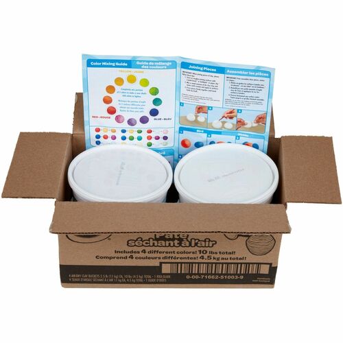 Crayola  Clay, Soft, Air Dry, 2.5 lb, 4/PK, Assorted