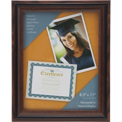 Advantus Corp.  Frame,f/Documents/Pics,8-1/2"x11",Rosewood