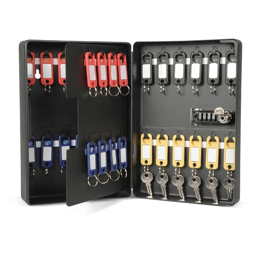Carl Mfg  Cabinet,f/Keys,40 Cap,Combination,BK