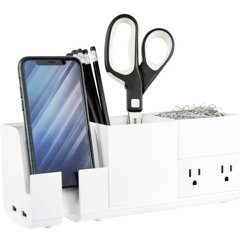 Bostitch (Stanley Bostitch)  Desk Organizer,w/Charger/Pencil Cup,Modular,WE