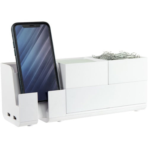 Bostitch (Stanley Bostitch)  Desk Organizer,w/Charger/StorageTrays,Modular,WE