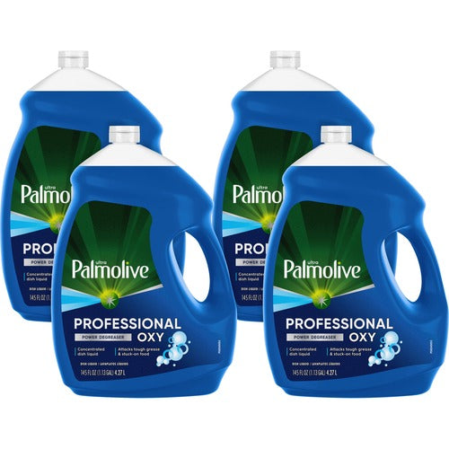 Colgate-Palmolive Company  Dish Detergent,Liquid,Manual,Power Degreaser,145oz,4/CT,Blue