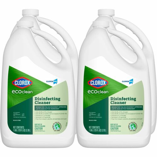 Clorox Company  Disinfecting Cleaner,EcoClean,Refill,128 fl oz,4/CT,GN/WE