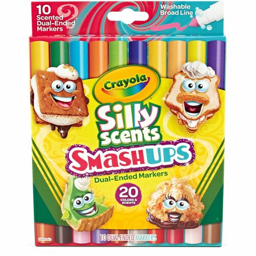 Crayola  Markers,Silly Scents,Dual-Ended,Washable,10/PK,AST