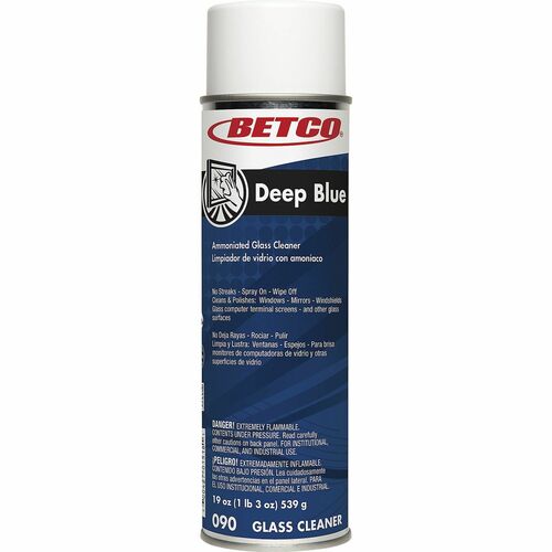 Betco Corporation  Cleaner,Foam,Ammonia,f/Glass/Multipurpose,19oz,CL