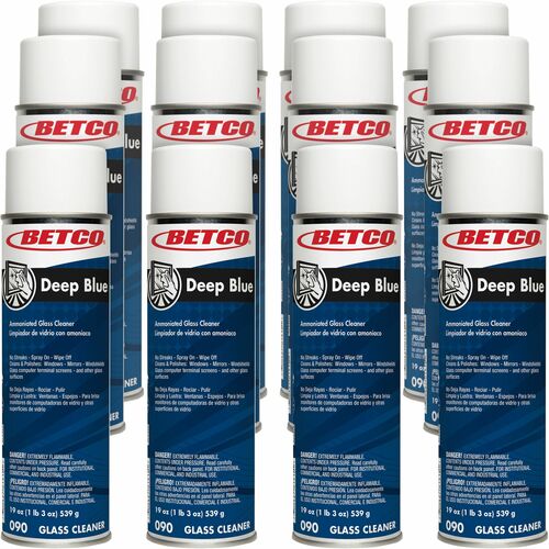 Betco Corporation  Cleaner,Foam,Ammonia,f/Glass/Multipurpose,19oz,12/CT,WE