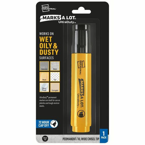 Avery  Markers,Permanent,Industrial,Chisel,0.18mm,1/PK,Black