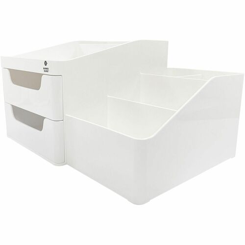 Business Source  Desktop Organizer,w/Drawers,ABS,10-7/10"x7-3/5"x5-7/10",WE