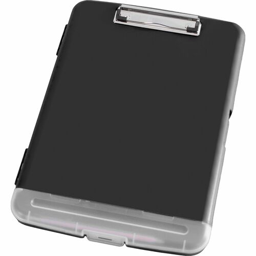 Business Source  Clipboard,Storage Compartments,Plastic,BK