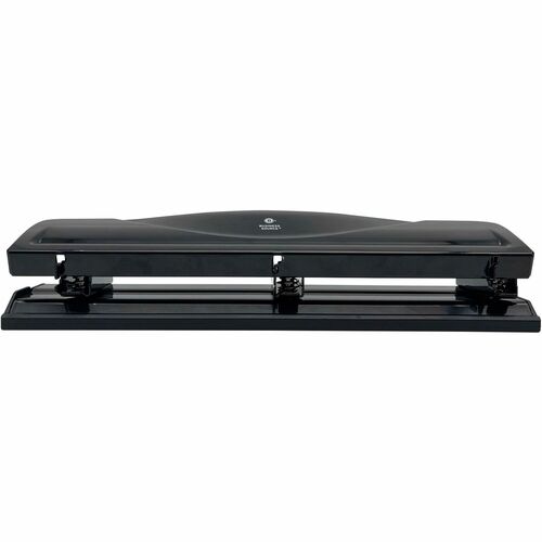 Business Source  Hole Punch,3HP,Nonadjustable,10-Sht Cap,BK