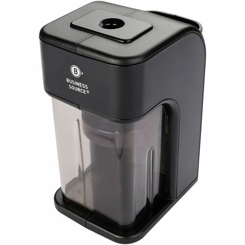 Business Source  Pencil Sharpener,Electric,Helical Cutter,Pen Holder,BK