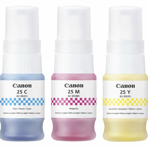 Canon  Ink Bottles,f/GX1020/GX2020,37ml,3000PgYld,3/PK,CY/MA/YW