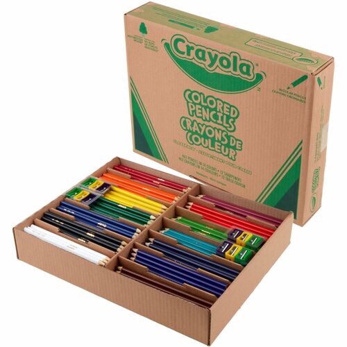 Crayola  Pencils,Colored,14 Colors,w/Sharpeners,462/PK,AST