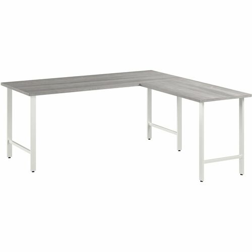 Bush Business Furniture  Computer Desk,L-Shaped,71"x71.33"x29.37"x30",Platinum GY