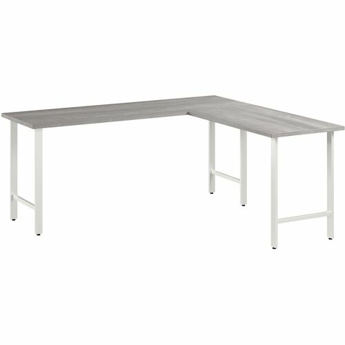 Bush Business Furniture  Computer Desk,L-Shaped,71"x65.33"x23.34"x30",Platinum GY