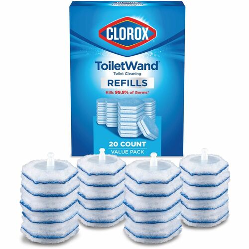 Clorox Company  Toilet Wand Refills,Disposable Head,20/BX,BE/WE