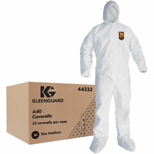 Ansell Healthcare Products  Coveralls,ZipperFront,ElasticAnkles/Wrists/Boots,M,25/CT,WE