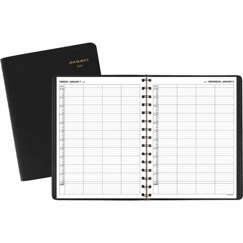 AT-A-GLANCE  4-Person Group Appt Book,12 Mths Jan-Dec, 8"x10-7/8", BK
