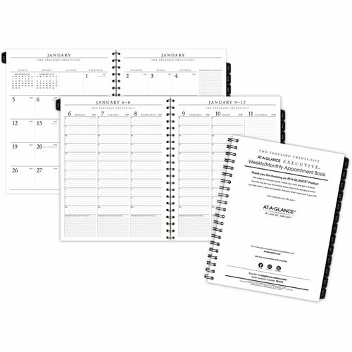 AT-A-GLANCE  Weekly/Monthly Apptmt Refill, f/70NX81, 8-1/4"x10-7/8"