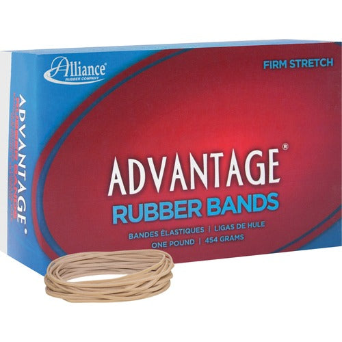 Alliance Rubber Company  Rubber Bands, Size 19, 1 lb., 3-1/2"x1/16",1250BX, Natural