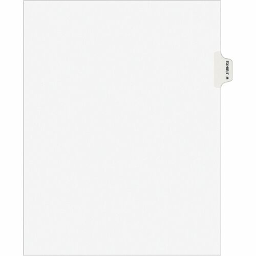 Avery  Index Dividers, "M", Side Tab, 8-1/2"x11", 25/PK, WE