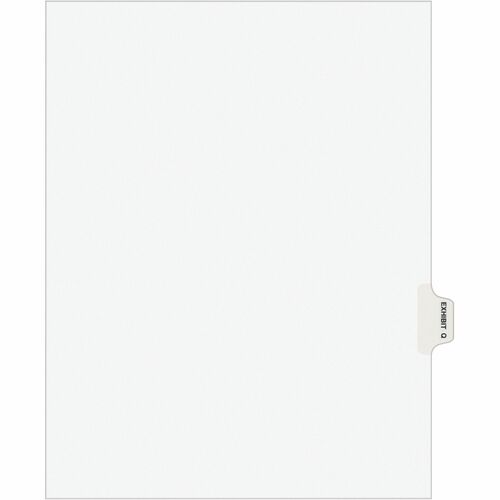 Avery  Index Dividers, "Q", Side Tab, 8-1/2"x11", 25/PK, WE