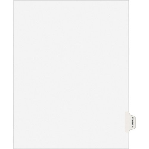 Avery  Index Dividers, "S", Side Tab, 8-1/2"x11", 25/PK, WE