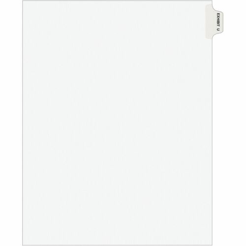 Avery  Index Dividers, "U", Side Tab, 8-1/2"x11", 25/PK, WE