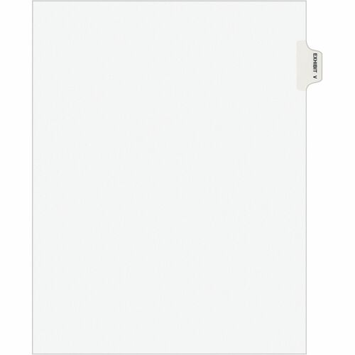Avery  Index Dividers, "V", Side Tab, 8-1/2"x11", 25/PK, WE