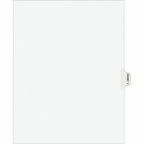 Avery  Index Dividers, "Z", Side Tab, 8-1/2"x11", 25/PK, WE