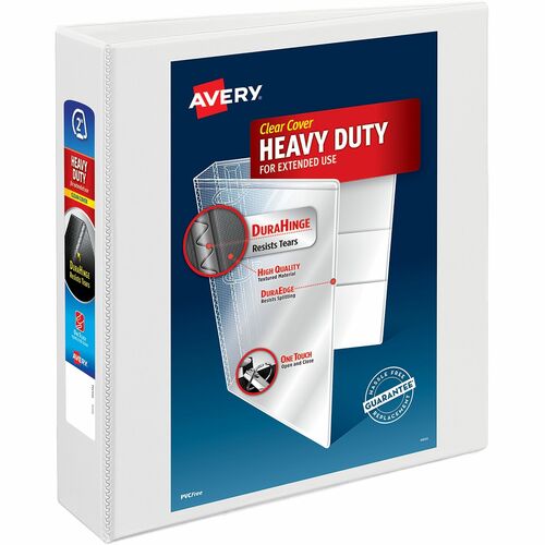 Avery  Slant Ring View Binder, 2" Capacity, 11"x8-1/2", White