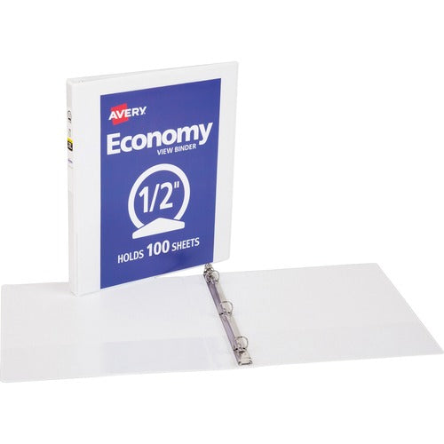 Avery  View Binder, 1/2" Round Rings, Economy, 8-1/2"x11", WE