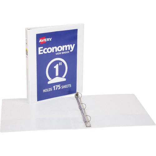 Avery  View Binder, 1" Round Rings, Economy, 8-1/2"x11", WE