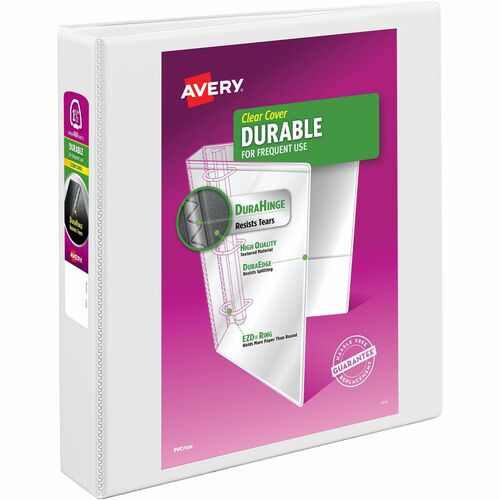 Avery  View Binder, 1-1/2" Capacity, 11"x8-1/2", White