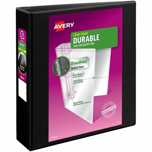 Avery  View Binder, 2" Capacity, 11"x8-1/2", Black