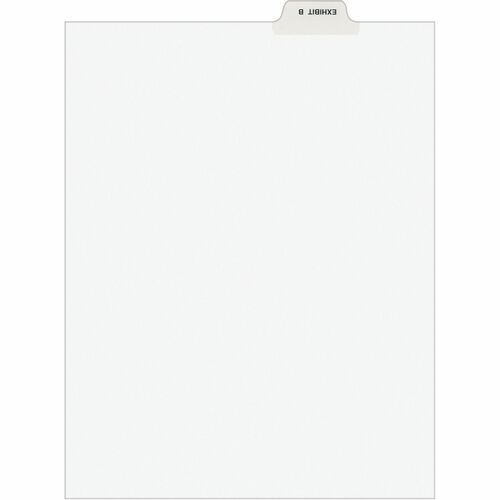 Avery  Divider, "Exhibit B", Bottom Tab, 8-1/2"x11", 25/PK, White